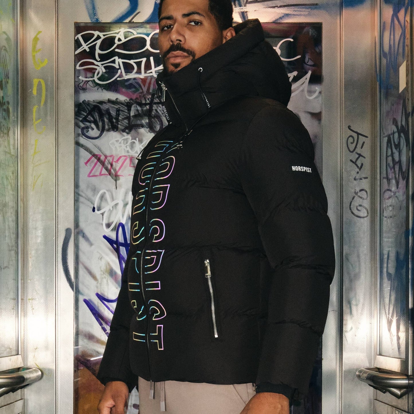 Doudoune Fusion Noir Iridescent: M