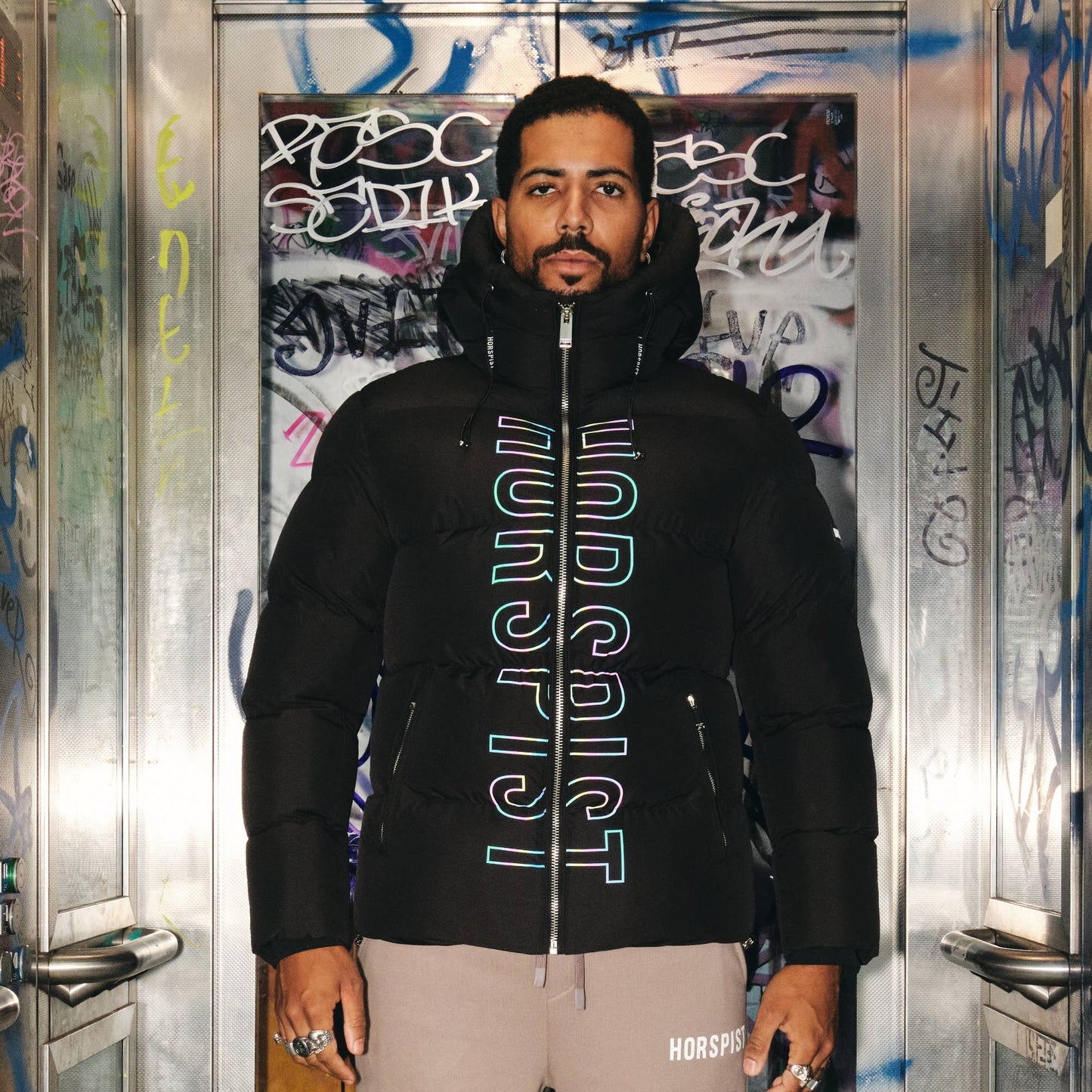 Doudoune Fusion Noir Iridescent: M
