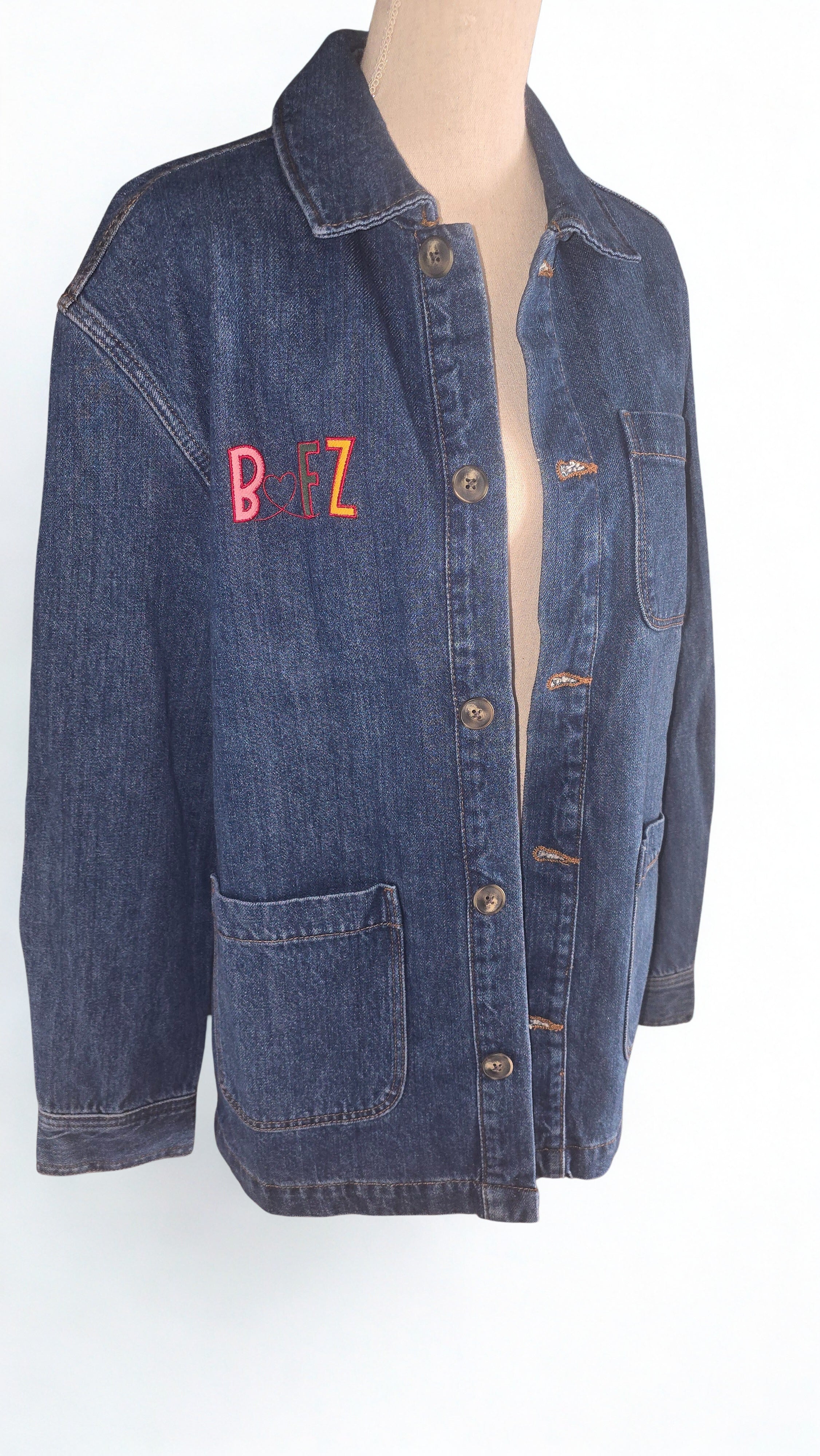 Veste en Jean " Elégance Créative "