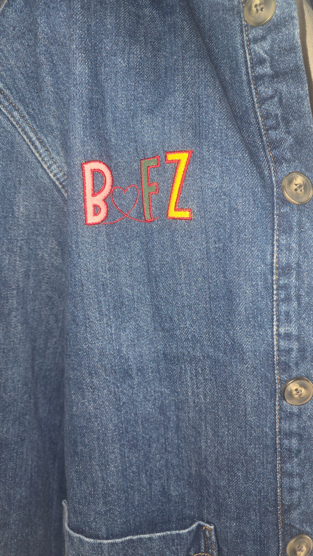 Veste en Jean " Elégance Créative "