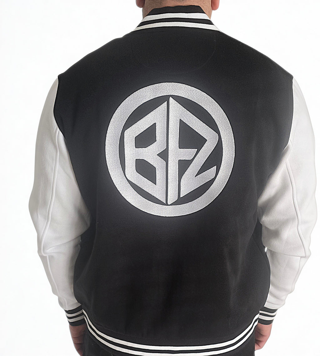 Veste Teddy Noir & Blanche